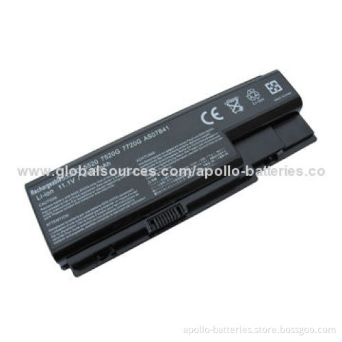 Top Selling 6 Cells 11.1v 4800mAh Li-ion Laptop Battery for ACER Extensa 5210 5220 Series
